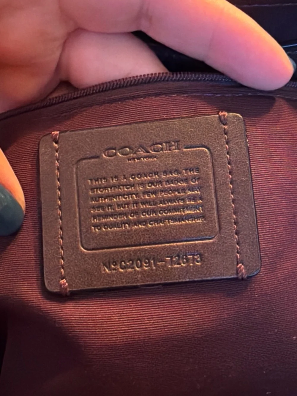 Coach tote pebbled